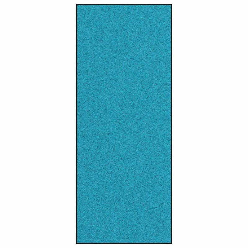 vidaXL Ajtószőnyeg Egyéb Cián és Fekete 120 x 300 cm Poliamid és PVC
