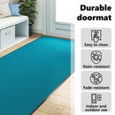 vidaXL Ajtószőnyeg Cián és Fekete 120 x 350 cm 100% Poliamid