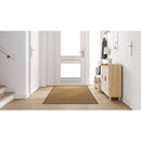 vidaXL Ajtószőnyeg Egyéb Krém és fekete 120 x 300 cm Poliamid és PVC