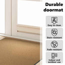 vidaXL Ajtószőnyeg Egyéb Krém és fekete 120 x 300 cm Poliamid és PVC