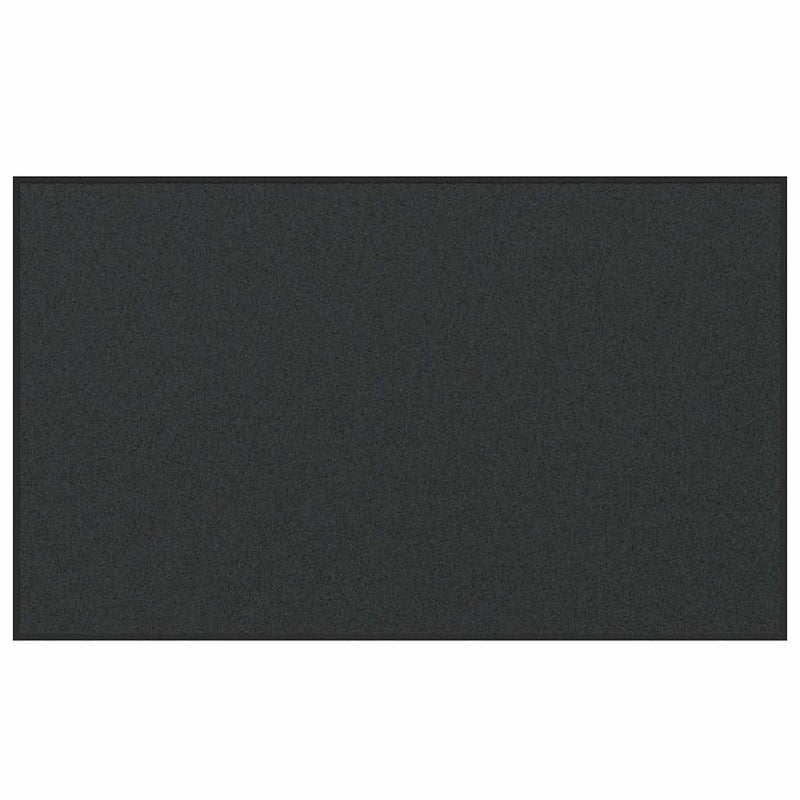 vidaXL Ajtószőnyeg Egyéb Fekete 90 x 150 cm Polipropilén és vinil