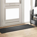 vidaXL Ajtószőnyeg Antracit és fekete 60 x 180 cm 100% Poliamid