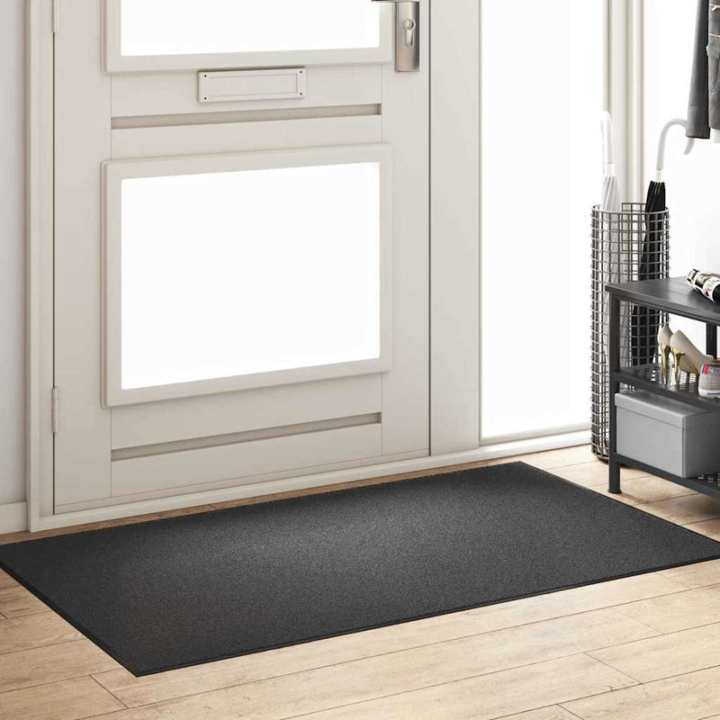 vidaXL Ajtószőnyeg Egyéb Antracit és fekete 90 x 150 cm
