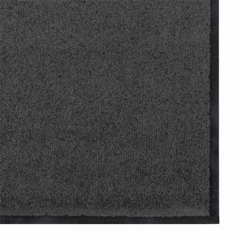 vidaXL Ajtószőnyeg Egyéb Antracit és fekete 120 x 300 cm