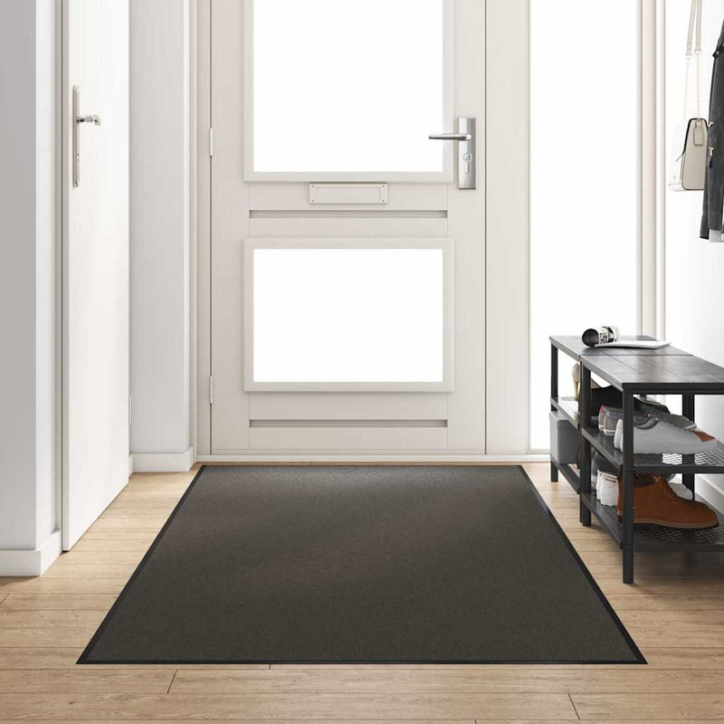 vidaXL Ajtószőnyeg Egyéb Antracit és fekete 120 x 300 cm