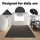 vidaXL Ajtószőnyeg Antracit és fekete 120 x 350 cm 100% Poliamid