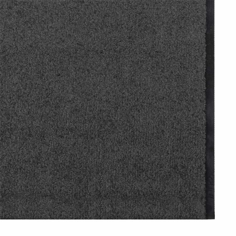 vidaXL Ajtószőnyeg Egyéb Antracit és fekete 120 x 400 cm