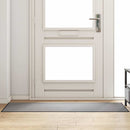 vidaXL Ajtószőnyeg Szürke és fekete 60 x 180 cm Polipropilén és vinil