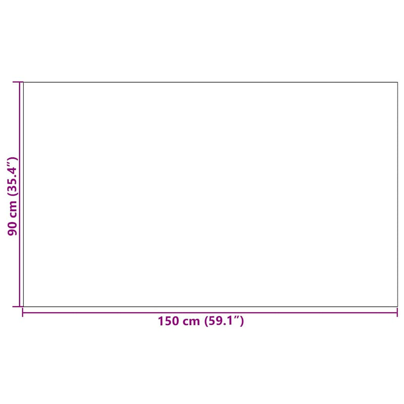 vidaXL Ajtószőnyeg Szürke és fekete 90 x 150 cm Polipropilén és vinil