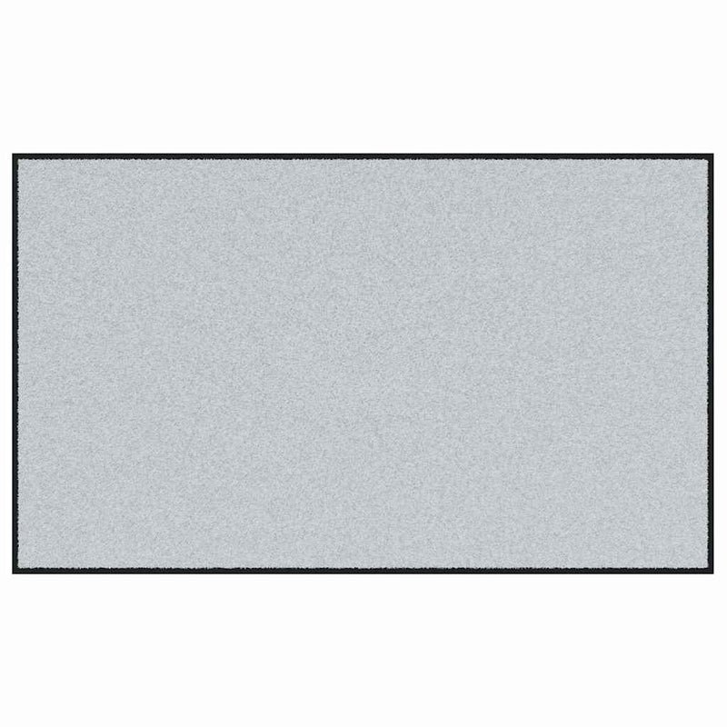 vidaXL Ajtószőnyeg Szürke és fekete 90 x 150 cm Polipropilén és vinil