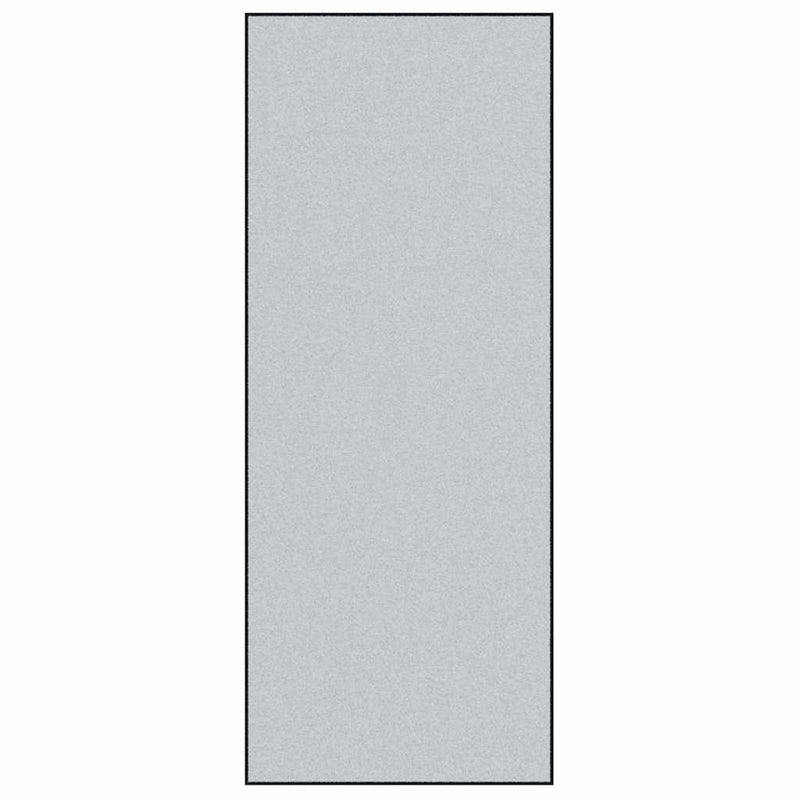 vidaXL Ajtószőnyeg Szürke és fekete 120 x 300 cm Polipropilén és vinil
