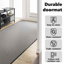 vidaXL Ajtószőnyeg Szürke és fekete 120 x 400 cm 100% Poliamid