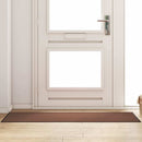 vidaXL Ajtószőnyeg Barna és fekete 60 x 180 cm Polipropilén és vinil