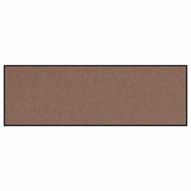 vidaXL Ajtószőnyeg Barna és fekete 60 x 180 cm Polipropilén és vinil