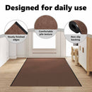 vidaXL Ajtószőnyeg Barna és fekete 120 x 350 cm 100% Poliamid