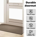 vidaXL Ajtószőnyeg Beige és fekete 90 x 150 cm 100% Poliamid