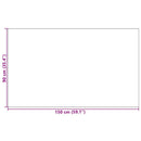 vidaXL Ajtószőnyeg Beige és fekete 90 x 150 cm 100% Poliamid