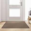 vidaXL Ajtószőnyeg Beige és fekete 120 x 180 cm Polipropilén és vinil