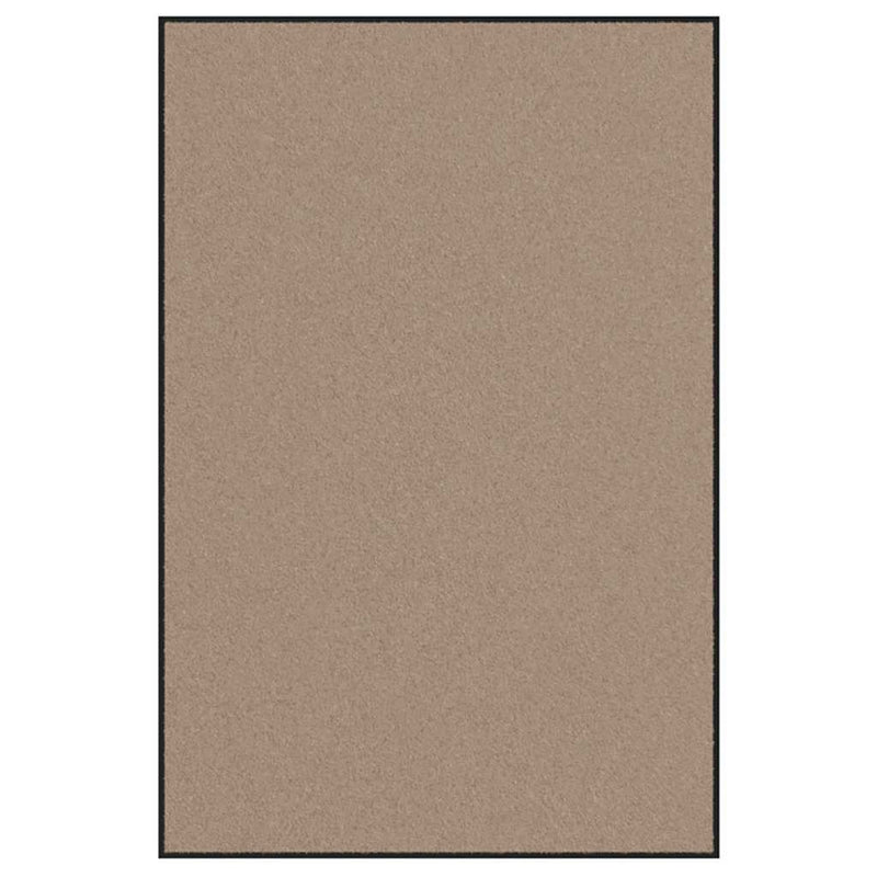 vidaXL Ajtószőnyeg Beige és fekete 120 x 180 cm Polipropilén és vinil