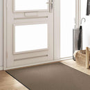 vidaXL Ajtószőnyeg Beige és fekete 120 x 250 cm 100% Poliamid