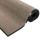 vidaXL Ajtószőnyeg Beige és fekete 120 x 300 cm 100% Poliamid