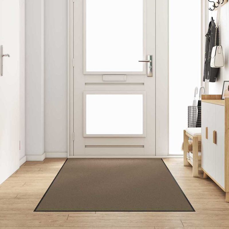 vidaXL Ajtószőnyeg Beige és fekete 120 x 300 cm Polipropilén és vinil