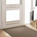 vidaXL Ajtószőnyeg Beige és fekete 120 x 350 cm Polipropilén és vinil