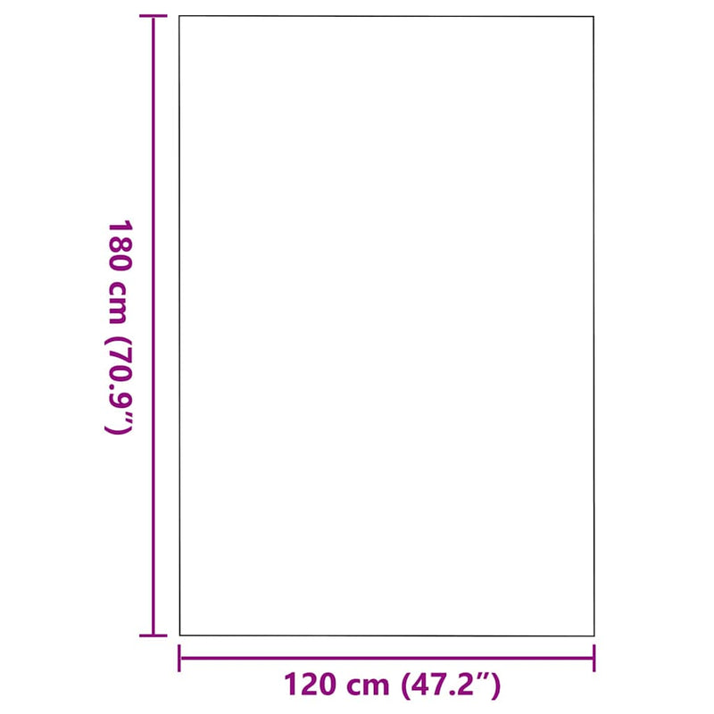 vidaXL Ajtószőnyeg Piros és Fekete 120 x 180 cm Polipropilén és vinil