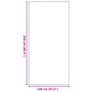 vidaXL Ajtószőnyeg Piros és Fekete 120 x 250 cm Polipropilén és vinil