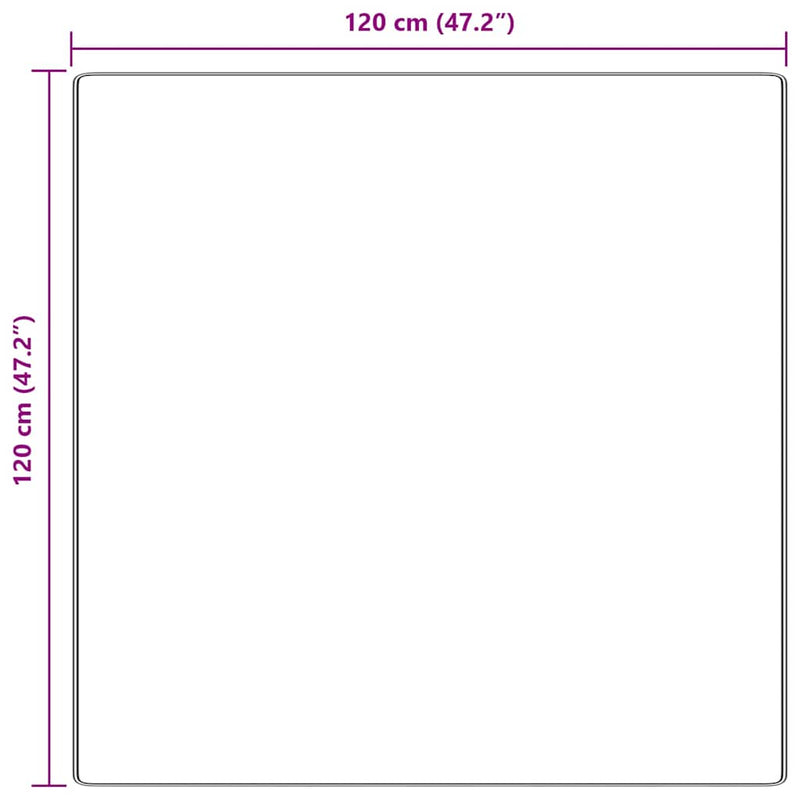 vidaXL Csúszásgátló Shaggy Szőnyeg Sötétszürke 120 x 120 cm PP