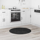 vidaXL Csúszásgátló Shaggy Szőnyeg Sötétszürke 90 x 90 cm PP