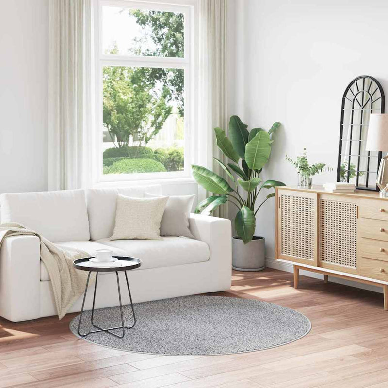 vidaXL Csúszásgátló Shaggy Szőnyeg Szürke 160 x 160 cm PP