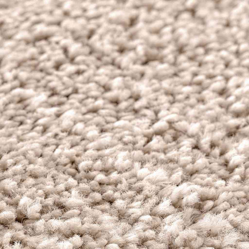 vidaXL Csúszásgátló Shaggy Szőnyeg Krém 120 x 120 cm PP