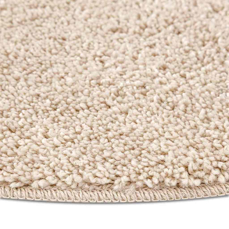 vidaXL Csúszásgátló Shaggy Szőnyeg Krém 120 x 120 cm PP