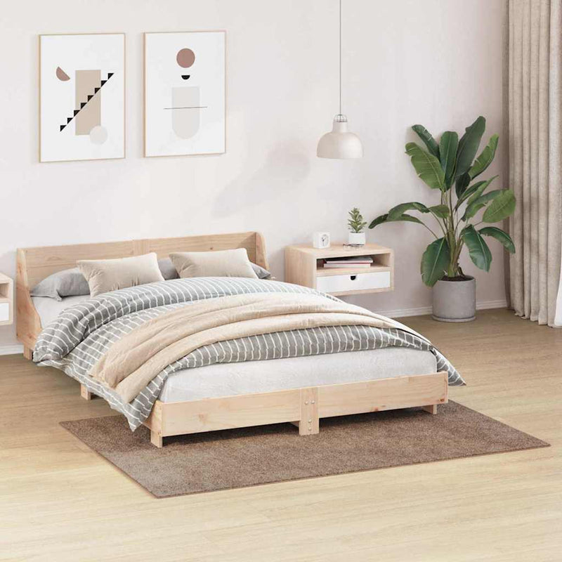 vidaXL Csúszásgátló Shaggy Szőnyeg Barna 120 x 170 cm PP