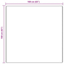 vidaXL Csúszásgátló Shaggy Szőnyeg Barna 160 x 160 cm PP