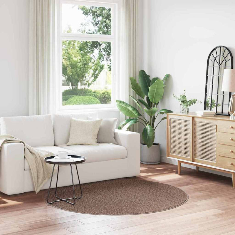 vidaXL Csúszásgátló Shaggy Szőnyeg Barna 160 x 160 cm PP