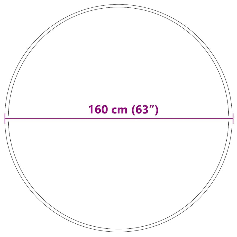 vidaXL Csúszásgátló Shaggy Szőnyeg Barna 160 x 160 cm PP