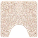 vidaXL Csúszásgátló Fürdőszőnyeg WC Nyírással Krém 50 x 50 cm PP