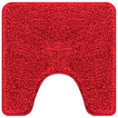 vidaXL Csúszásgátló Fürdőszőnyeg WC Nyírással Piros 50 x 50 cm PP