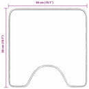 vidaXL Csúszásgátló Fürdőszőnyeg WC Nyírással Türkiz 50 x 50 cm PP