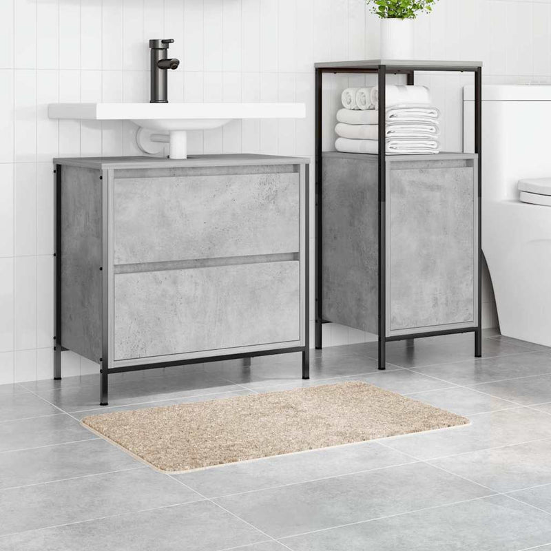 vidaXL Fürdőszoba szőnyeg Krém 50 x 80 cm Polipropilén