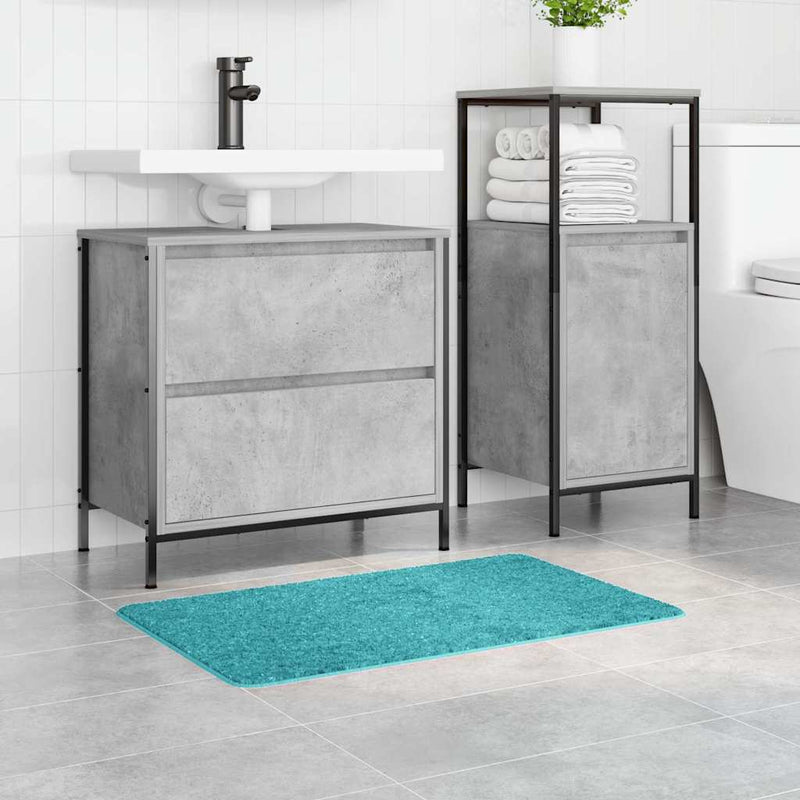 vidaXL Fürdőszoba szőnyeg Türkiz 50 x 80 cm Polipropilén