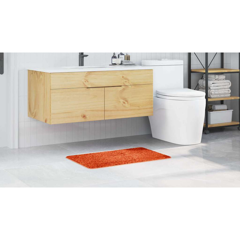 vidaXL Fürdőszoba szőnyeg Narancssárga 50 x 80 cm Polipropilén