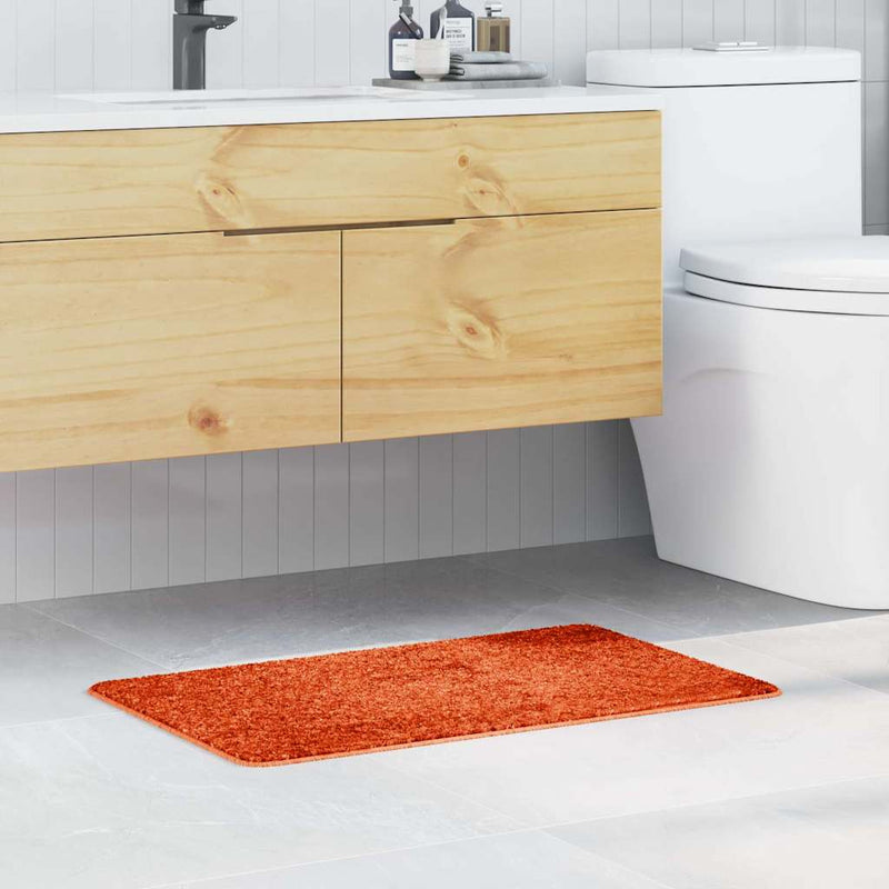 vidaXL Fürdőszoba szőnyeg Narancssárga 50 x 80 cm Polipropilén