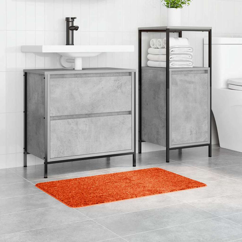 vidaXL Fürdőszoba szőnyeg Narancssárga 50 x 80 cm Polipropilén