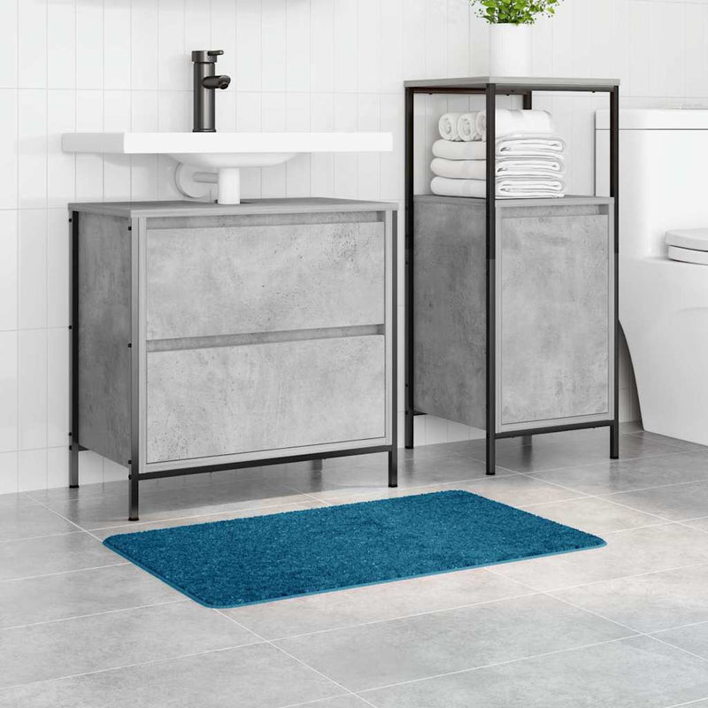 vidaXL Fürdőszoba szőnyeg Kék 50 x 80 cm Polipropilén