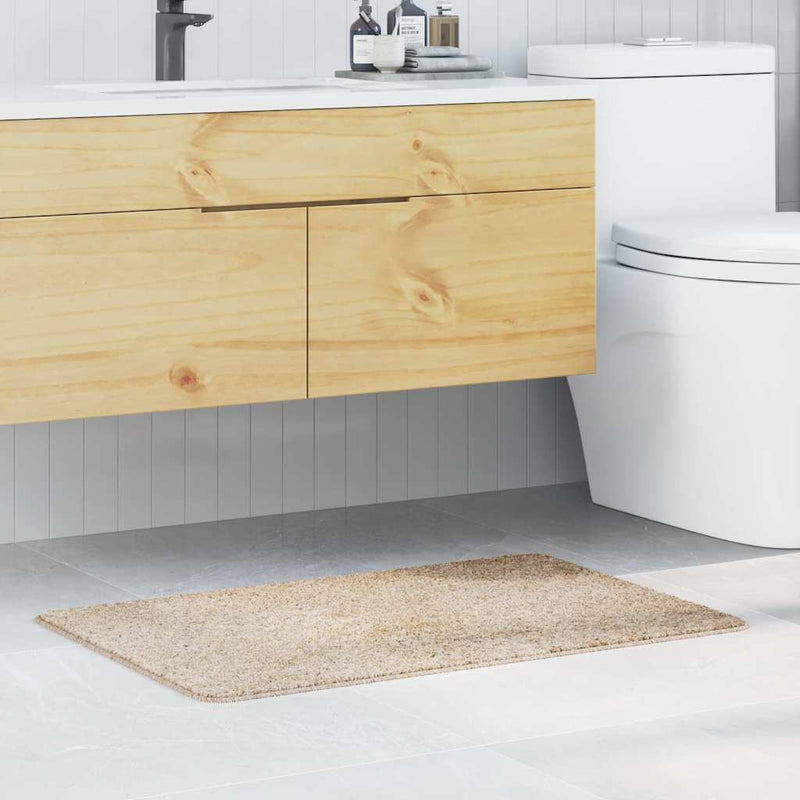 vidaXL Fürdőszoba szőnyeg Krém 60 x 90 cm Polipropilén