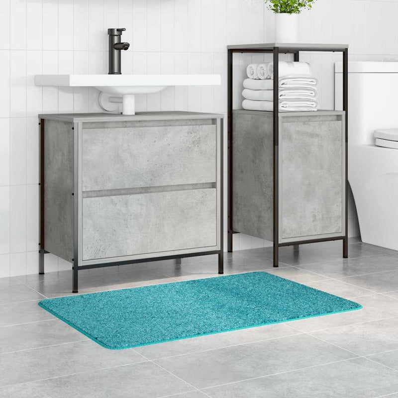 vidaXL Fürdőszoba szőnyeg Türkiz 60 x 90 cm Polipropilén