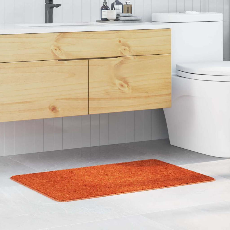vidaXL Fürdőszoba szőnyeg Narancssárga 60 x 90 cm Polipropilén